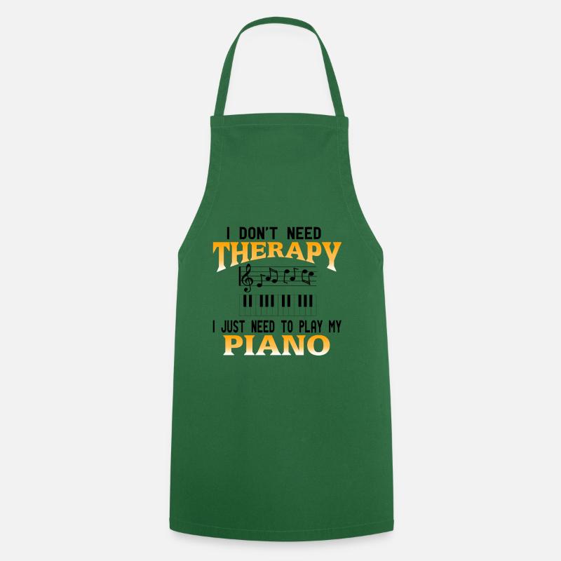 Piano - Tablier de cuisine - vert foncé