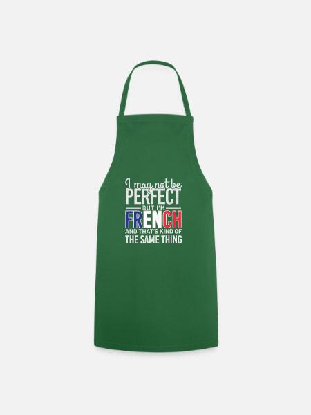 pas parfait mais français - Tablier de cuisine - vert foncé