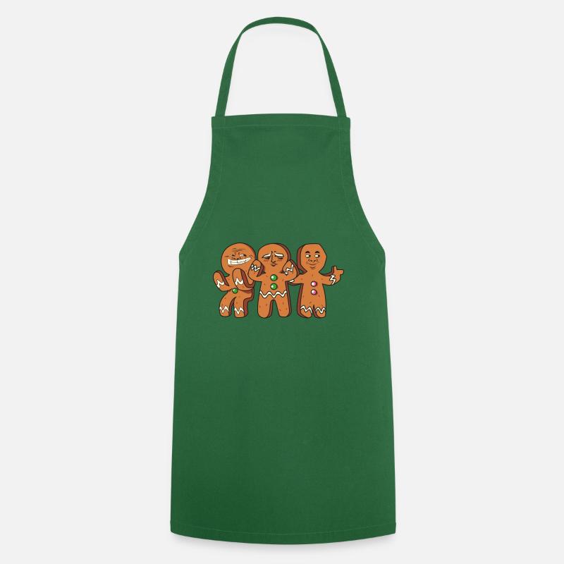 Gingerbread Biscuit Gingerbread - Cooking Apron - green