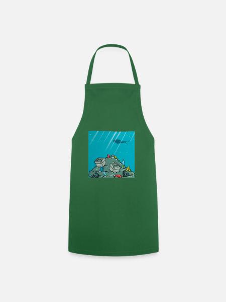 green planet - safe the ocean - Kochschürze - Grün