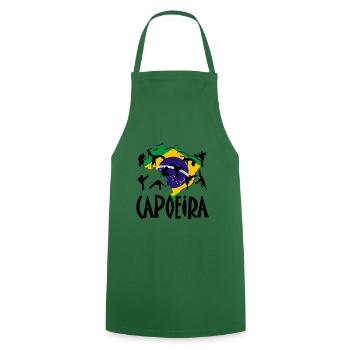 Capoeira - Cooking Apron - green - Front - AI Model Male 185 dark (185cm)