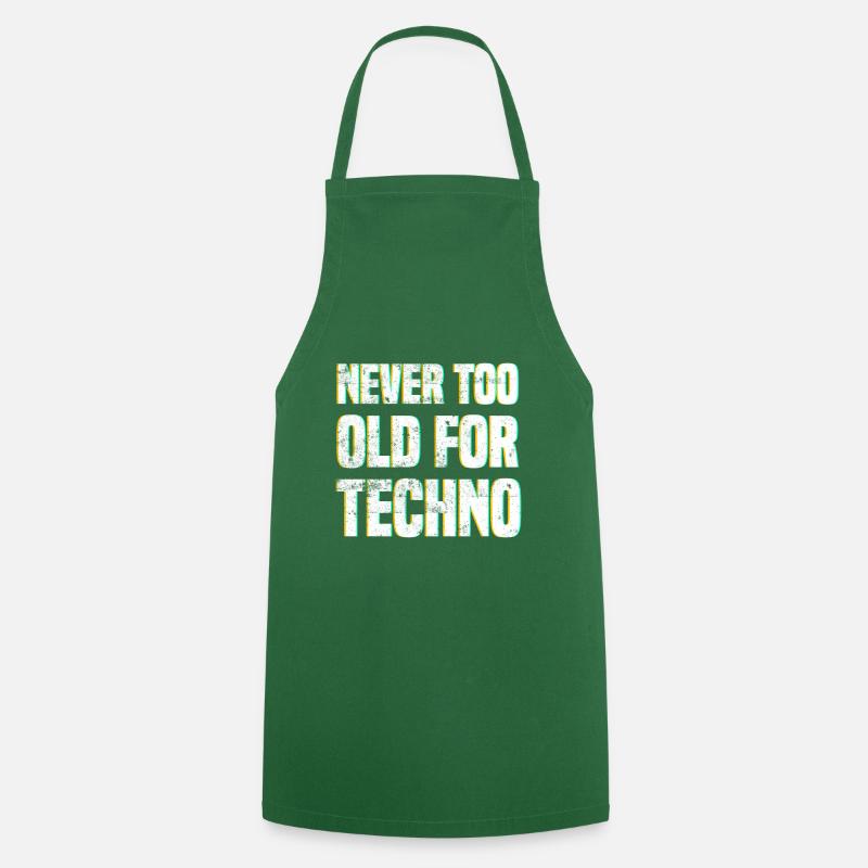 Techno Spruch - Kochschürze - Grün