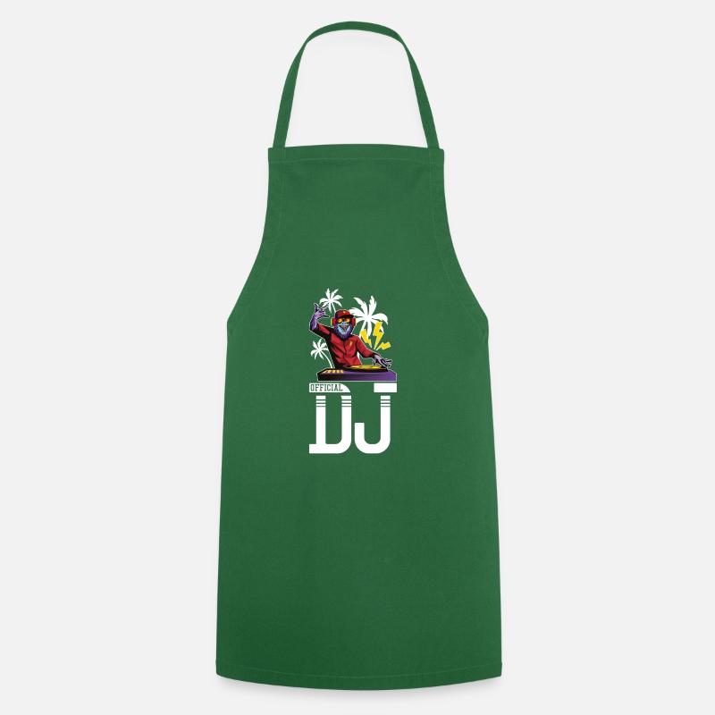 Monkey DJ party - Cooking Apron - green