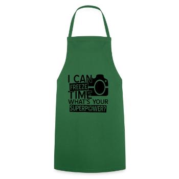 photographer - Cooking Apron - green - Front - AI Model Male 185 dark (185cm)
