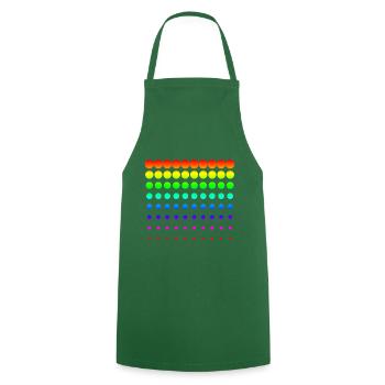 Colorful dots - Cooking Apron - green - Front - AI Model Male 185 dark (185cm)