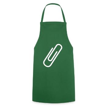 Paper clip - Cooking Apron - green - Front - AI Model Male 185 dark (185cm)