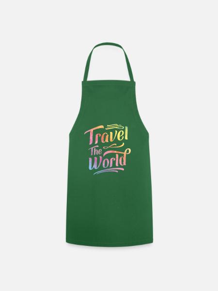 Weltreise Travel Urlaub - Kochschürze - Grün