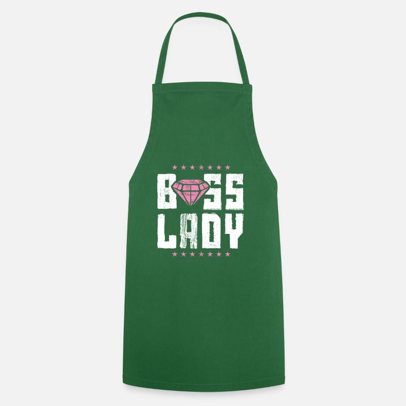 Boss lady boss - Tablier de cuisine - vert foncé