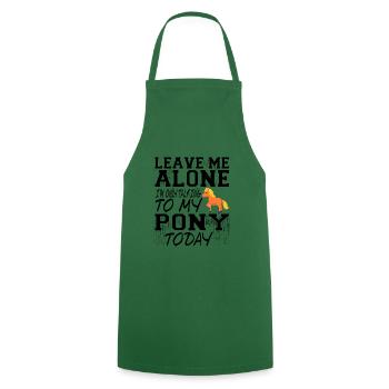 Pony - Cooking Apron - green - Front - AI Model Male 185 dark (185cm)