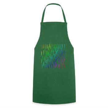 Colorful stripes | | patterns Shapes | Symbol - Cooking Apron - green - Front - AI Model Male 185 dark (185cm)