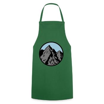 mountains symbol - Cooking Apron - green - Front - AI Model Male 185 dark (185cm)