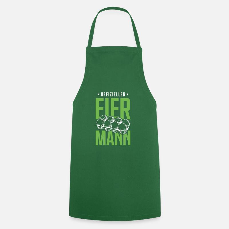 Offizieller Eiermann Eier - Kochschürze - Grün