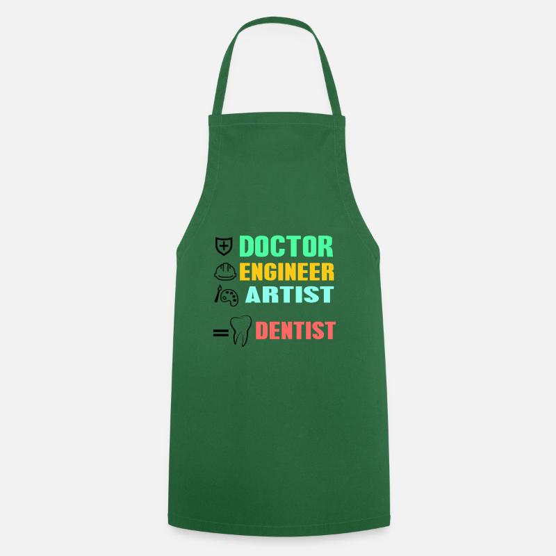 Dentiste - Tablier de cuisine - vert foncé