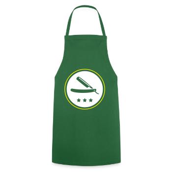 Barber razor blade - Cooking Apron - green - Front - AI Model Male 185 dark (185cm)