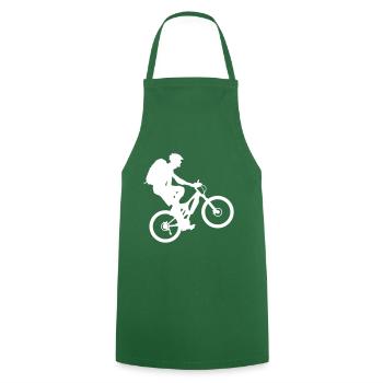 Biker - Tablier de cuisine - vert foncé - Devant - AI Model Male 185 dark (185cm)