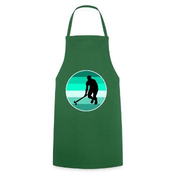 Hockey - Kochschürze - Grün - Vorne - AI Model Male 185 dark (185cm)