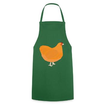 Orpington - color yellow - gift idea - Cooking Apron - green - Front - AI Model Male 185 dark (185cm)
