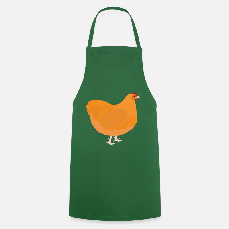 Orpington - color yellow - gift idea - Cooking Apron - green