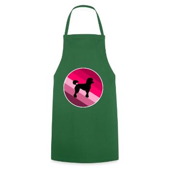 caniche - Tablier de cuisine - vert foncé - Devant - AI Model Male 185 dark (185cm)