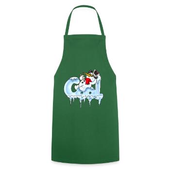 cool - Cooking Apron - green - Front - AI Model Male 185 dark (185cm)