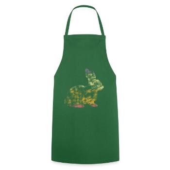 Rabbit - Cooking Apron - green - Front - AI Model Male 185 dark (185cm)