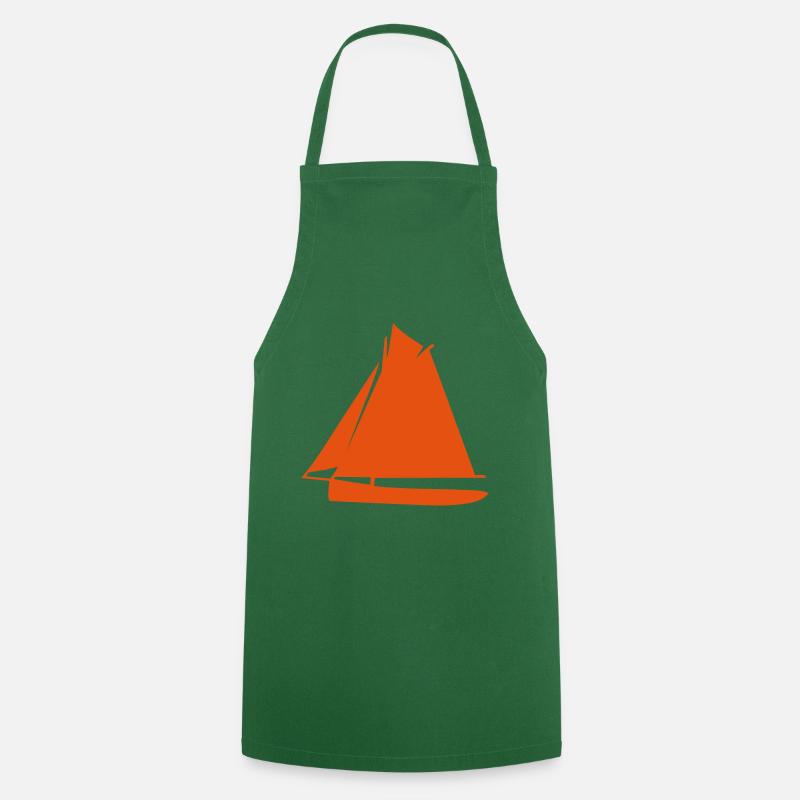 sailing boat - Cooking Apron - green