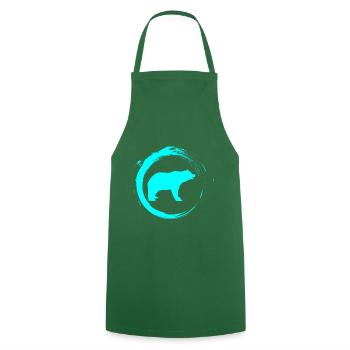 ours - Tablier de cuisine - vert foncé - Devant - AI Model Male 185 dark (185cm)