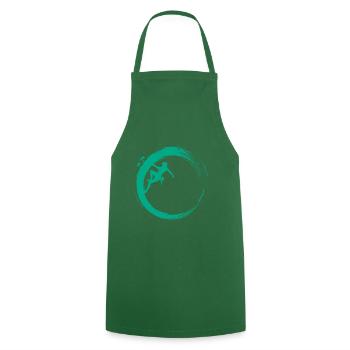 Bouldering - Cooking Apron - green - Front - AI Model Male 185 dark (185cm)