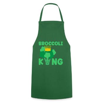 Broccoli King - Kochschürze - Grün - Vorne - AI Model Male 185 dark (185cm)