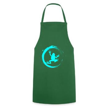 frog - Cooking Apron - green - Front - AI Model Male 185 dark (185cm)