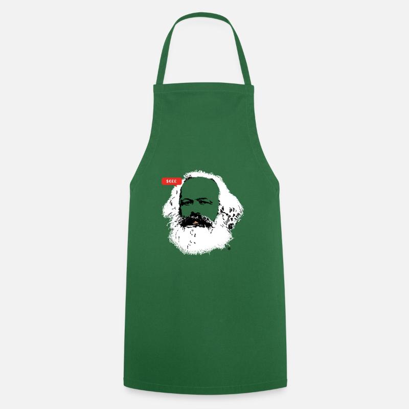 Karl Marx - Tablier de cuisine - vert foncé