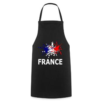 Blue White Red - Fireworks - Cooking Apron - black - Front - AI Model Male 185 dark (185cm)