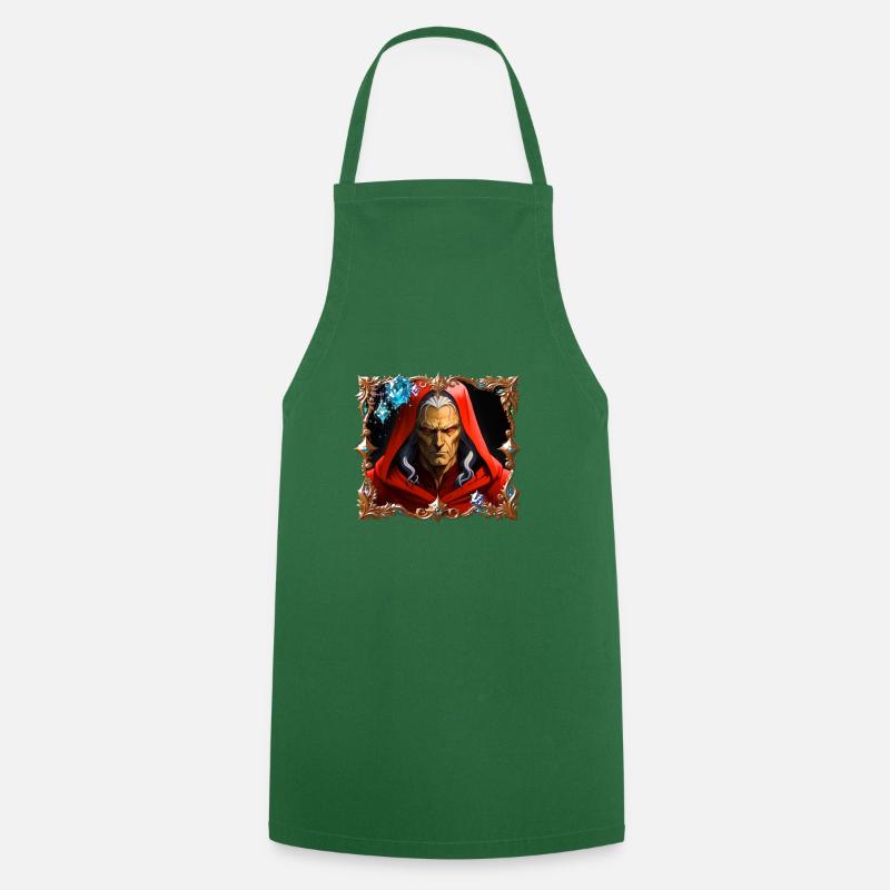 Le Magicien Rouge - Tablier de cuisine - vert foncé