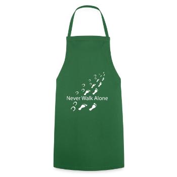 Ne marche jamais seul maillot · Propriétaire de cheval · Cadeau - Tablier de cuisine - vert foncé - Devant - AI Model Male 185 dark (185cm)