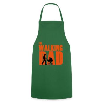 The Walking Dad - Cooking Apron - green - Front - AI Model Male 185 dark (185cm)