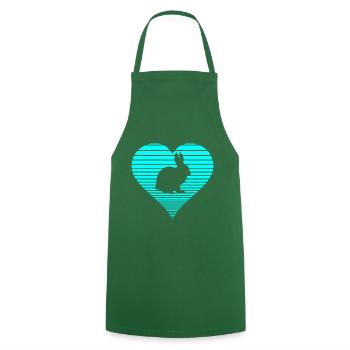 Hare - Cooking Apron - green - Front - AI Model Male 185 dark (185cm)