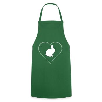 Hare - Cooking Apron - green - Front - AI Model Male 185 dark (185cm)