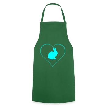Hare - Cooking Apron - green - Front - AI Model Male 185 dark (185cm)
