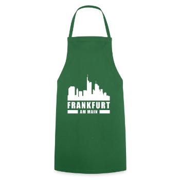 Frankfurt Skyline Hessen FFM 069 Frankfurt Liebe - Kochschürze - Grün - Vorne - AI Model Male 185 dark (185cm)