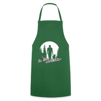 Par le vent et le temps Gassi 1 - Tablier de cuisine - vert foncé - Devant - AI Model Male 185 dark (185cm)