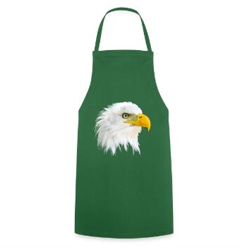 Eagle's Head - Cooking Apron - green - Front - AI Model Male 185 dark (185cm)