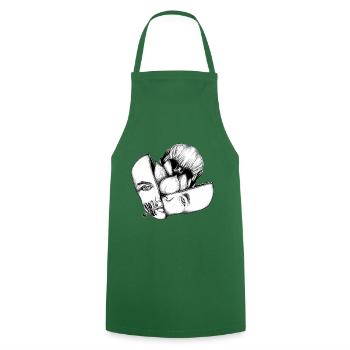 Garden Inside - Cooking Apron - green - Front - AI Model Male 185 dark (185cm)