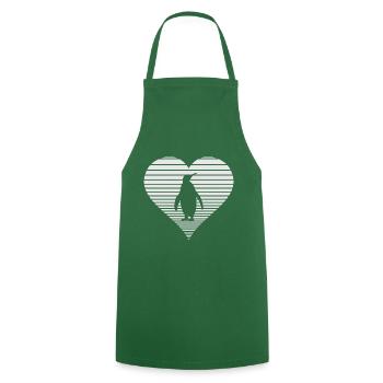 manchot - Tablier de cuisine - vert foncé - Devant - AI Model Male 185 dark (185cm)