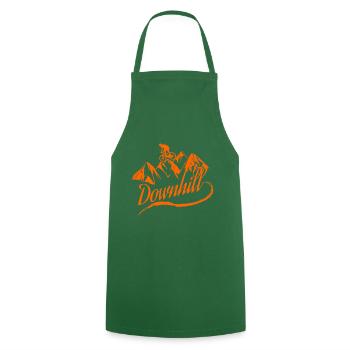 Downhill - Cooking Apron - green - Front - AI Model Male 185 dark (185cm)