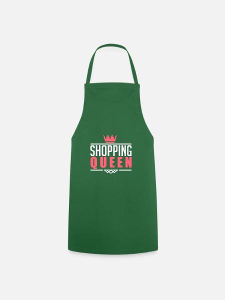 Shopping Queen Shop Shopping Queen Gift - Cooking Apron - green