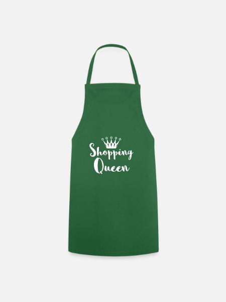 Shopping Queen Shop Shopping Queen Gift - Cooking Apron - green