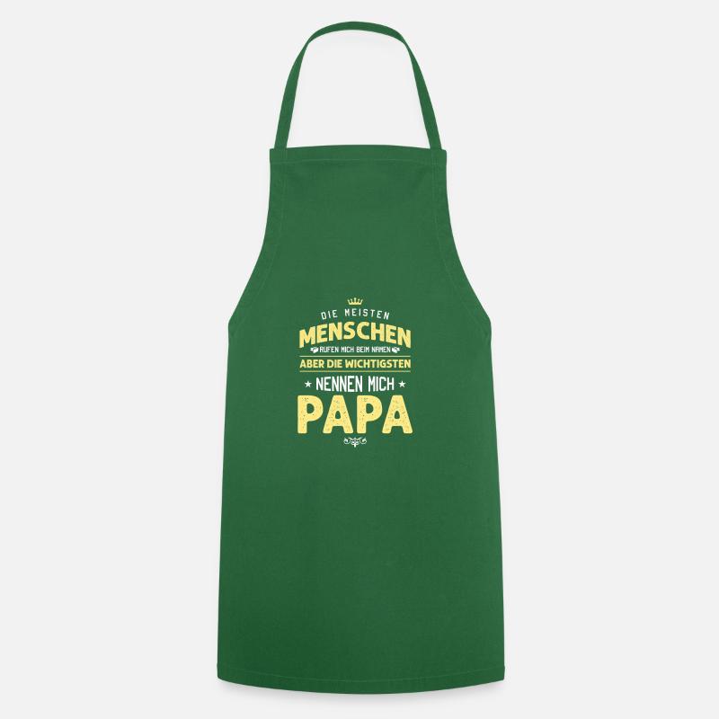 papa spruch - Kochschürze - Grün