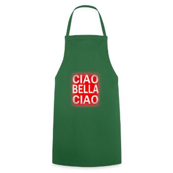 Ciao Bella Ciao - Cooking Apron - green - Front - AI Model Male 185 dark (185cm)