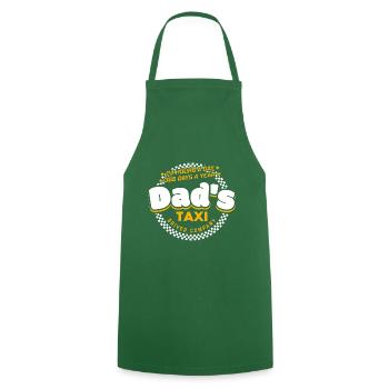 Papas Taxifahrer Company Geschenk - Kochschürze - Grün - Vorne - AI Model Male 185 dark (185cm)