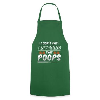 Funny Vegan I Don't Ate Anything That Poops - Kochschürze - Grün - Vorne - AI Model Male 185 dark (185cm)